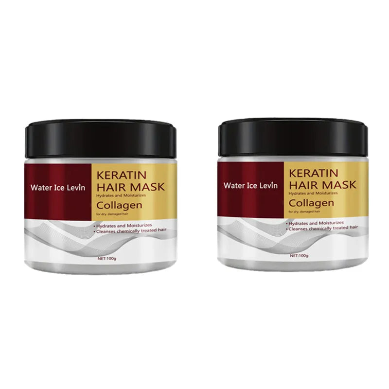 Mascarilla capilar de colágeno y queratina, control de aceite dual, hidratante, acondicionador, suave, alisador, frizz, dañado, reparación, revitalizante, cuidado del cabello