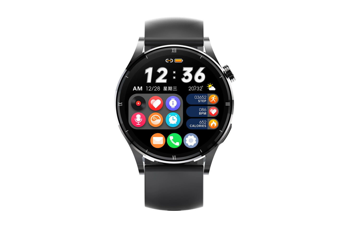 Reloj inteligente QS39, precio de fábrica, pantalla HD de 1,32 pulgadas, temperatura corporal, Bluetooth, llamadas, relojes inteligentes deportivos.