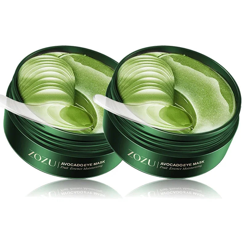 Mascarilla de colágeno dorado con aguacate para ojos, 120 unidades, antiojeras, bolsas, hidratante, antiarrugas, cuidado de la piel.
