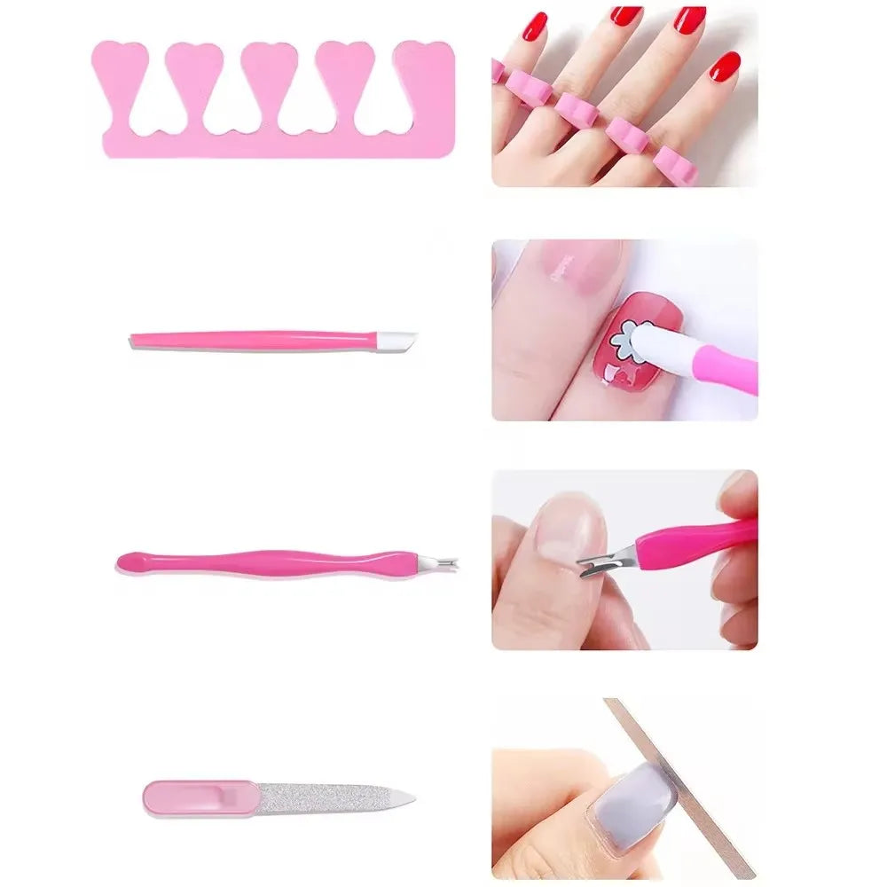 LINMANDA Kit profesional de taladro eléctrico para uñas con USB, lima de esmalte y lámpara UV LED para uñas, secador de manicura en gel, lámpara acrílica, juego de inicio