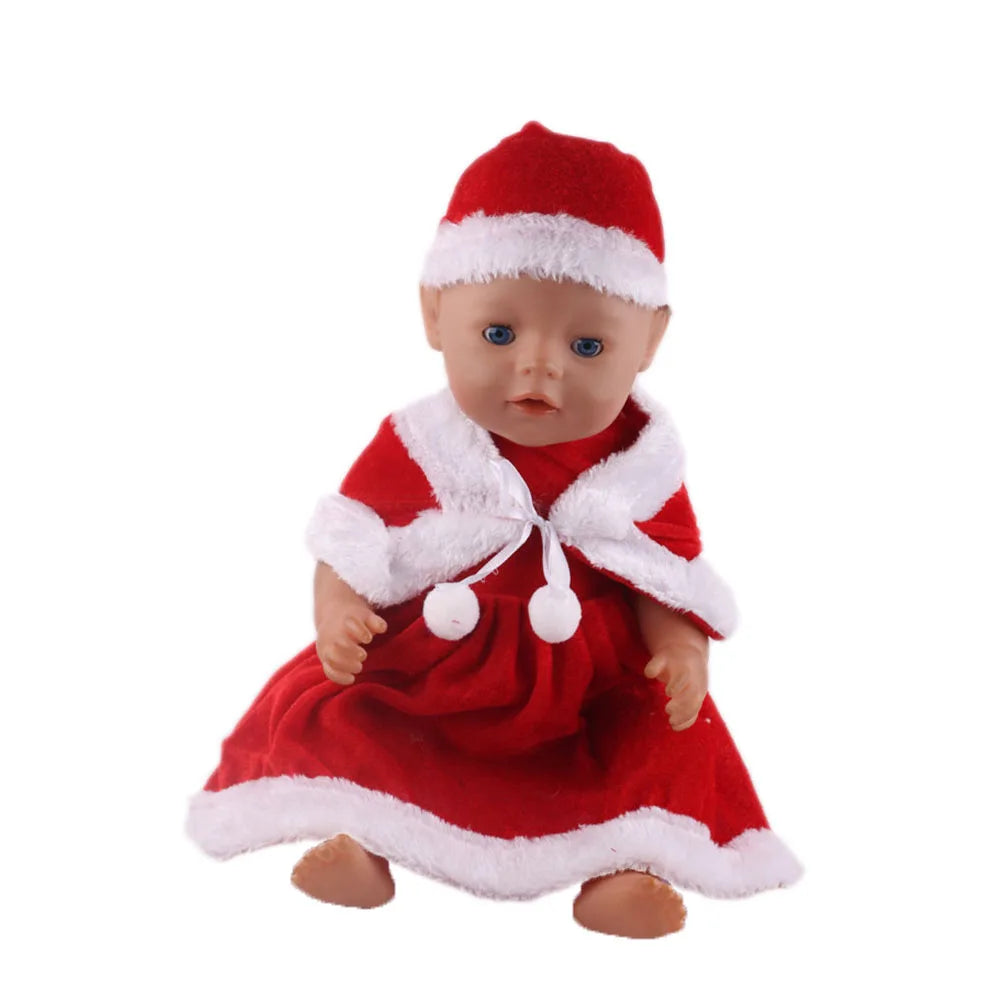 Envío gratuito: Conjunto navideño rojo para ropa y accesorios de muñeca de 43 cm y juguetes para muñecas americanas de 18 pulgadas de Our Generation.