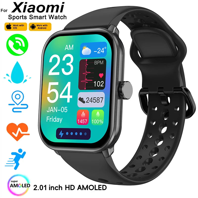 Xiaomi Watch 5 versión global para hombre y mujer, pantalla HD AMOLED, control del ritmo cardíaco, Bluetooth, llamadas, GPS, resistente al agua, reloj inteligente deportivo