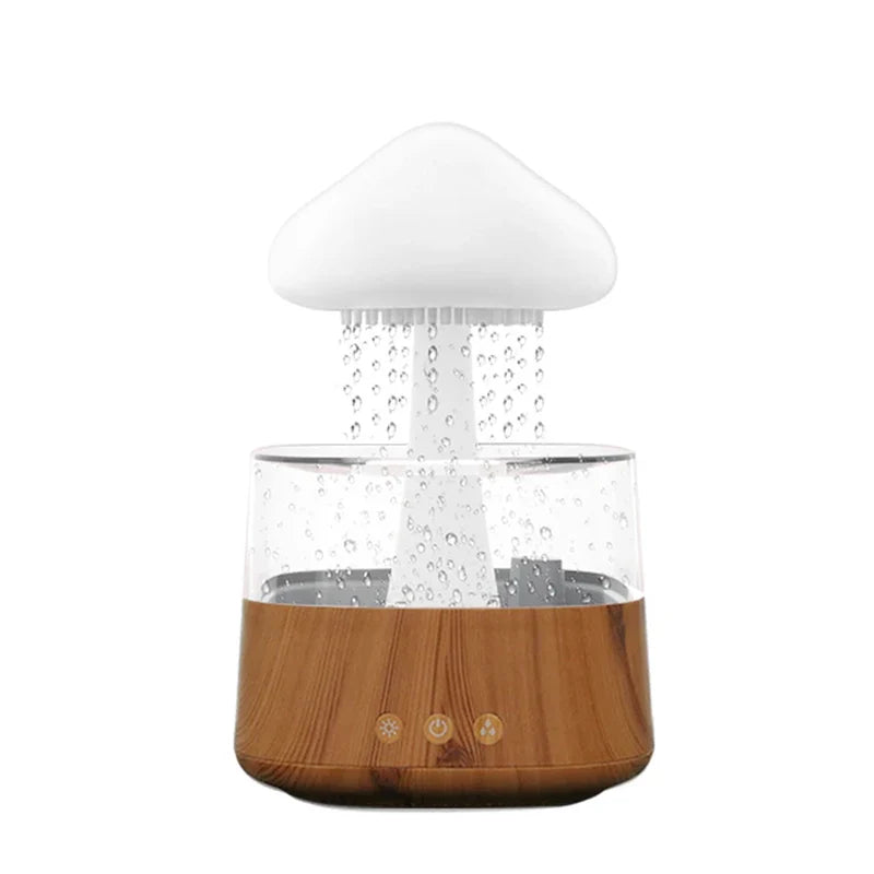 Difusor Serenity Mist Cloud: Humidificador ultrasónico de aromaterapia con lámpara LED de 7 colores