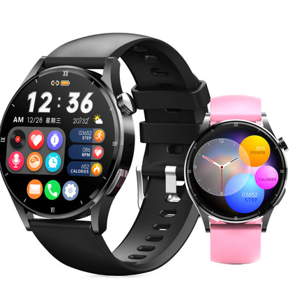 Reloj inteligente QS39, precio de fábrica, pantalla HD de 1,32 pulgadas, temperatura corporal, Bluetooth, llamadas, relojes inteligentes deportivos.