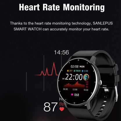 LIGE 2025 - Reloj inteligente deportivo para hombre, con pantalla táctil completa, resistente al agua IP67, Bluetooth, compatible con Android e iOS, con caja