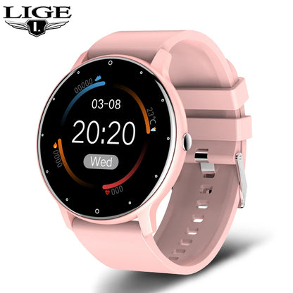 LIGE 2025 - Reloj inteligente deportivo para hombre, con pantalla táctil completa, resistente al agua IP67, Bluetooth, compatible con Android e iOS, con caja