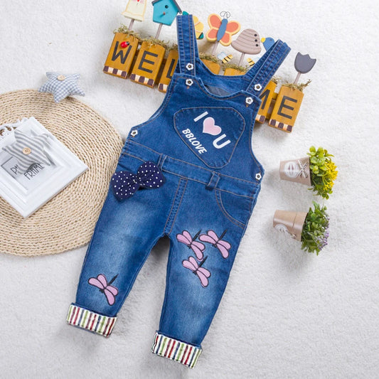IENENS Mono para niños, ropa para niñas pequeñas, pantalones largos, vaqueros, overoles