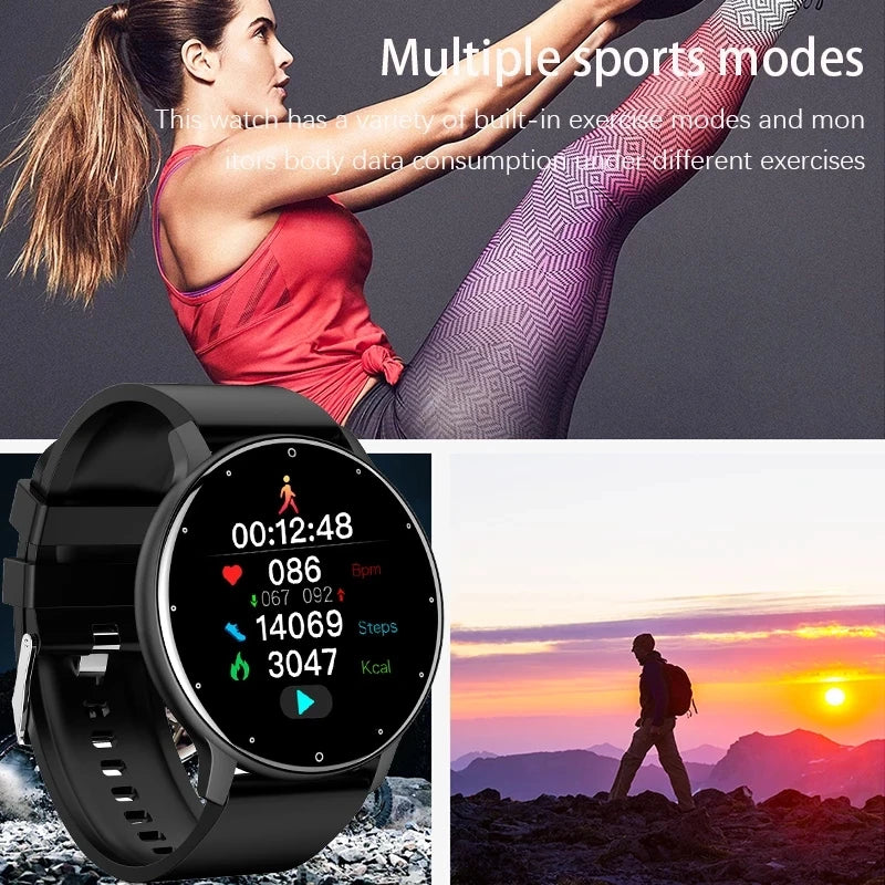 Reloj inteligente LIGE 2025 para hombre y mujer, deportivo, con control del ritmo cardíaco, resistente al agua, compatible con Xiaomi, Android e iOS.