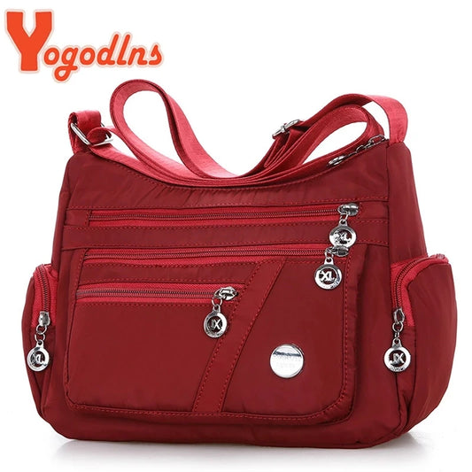 Yogodlns - Bolso bandolera de nailon Oxford impermeable para mujer, de gran capacidad, para viaje