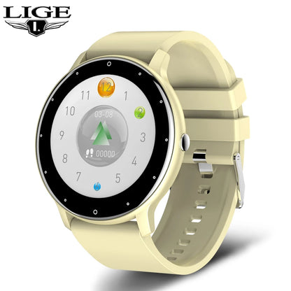 LIGE 2025 - Reloj inteligente deportivo para hombre, con pantalla táctil completa, resistente al agua IP67, Bluetooth, compatible con Android e iOS, con caja