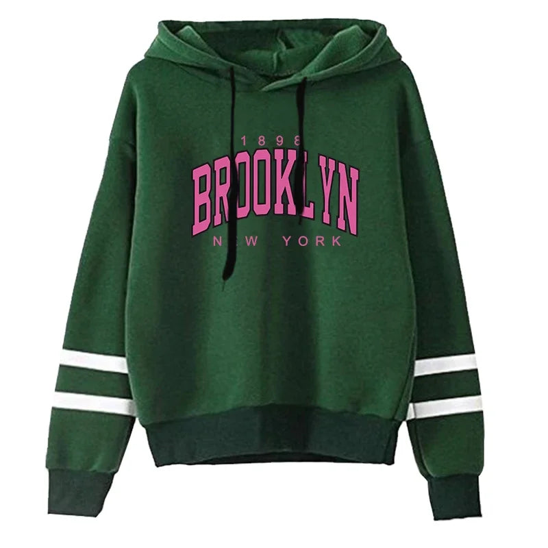 Chándal de calidad para mujer, sudadera con capucha informal de una sola pieza a rayas y pantalones deportivos, cómodo para correr al aire libre, otoño e invierno.