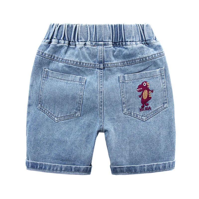 IENENS Pantalones cortos vaqueros casuales para bebés y niñas, ropa para niños de 2 a 8 años, pantalones cortos vaqueros holgados para niños