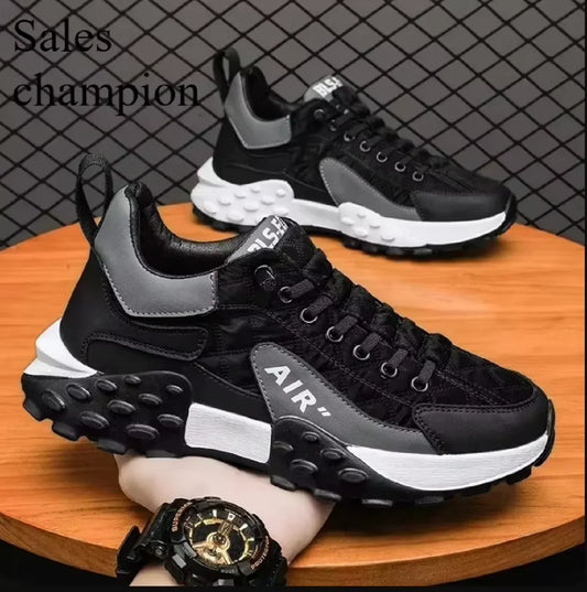 *2025 Zapatillas deportivas casuales y para correr de moda para hombre/Zapatillas deportivas casuales de suela gruesa