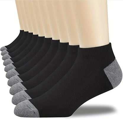 Calcetines deportivos transpirables de fibra de bambú para hombre, de otoño e invierno, con absorción del sudor y desodorantes, para negocios, 10, 5 o 3 pares.