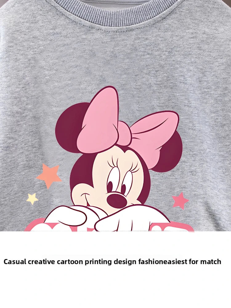 Conjuntos de sudadera y pantalón de manga larga con cuello redondo para niñas de 0 a 8 años, primavera y otoño, 2 piezas, chándal informal para niños