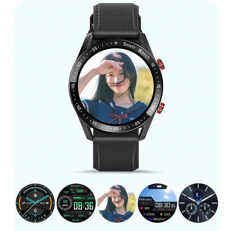 Reloj inteligente GT Series 2025 para hombre, con llamadas de voz, pantalla AMOLED de 1,53 pulgadas, deportivo, ECG + PPG, para Android e iOS.