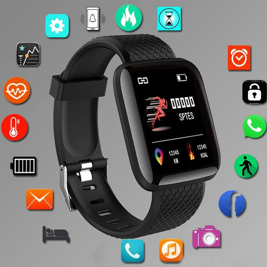 Reloj inteligente para hombre y mujer, pulsera con mensaje, monitor de actividad física, regalo de cumpleaños, reloj electrónico para Xiaomi y Huawei.