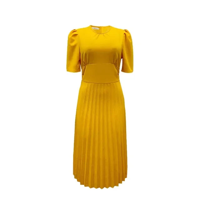 African Dresses for Women Summer 2024 New Arrival African Women Short Sleeve Red Blue Yellow Green Dress African Clothes