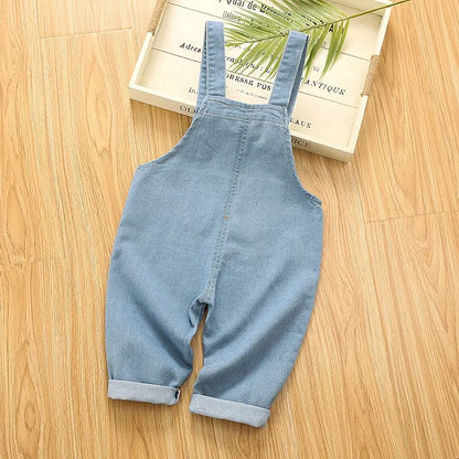 IENENS Mono para niño y niña, ropa para niños pequeños, mono de mezclilla para bebés de 1, 2, 3 y 4 años, primavera y otoño, vaqueros suaves para bebés