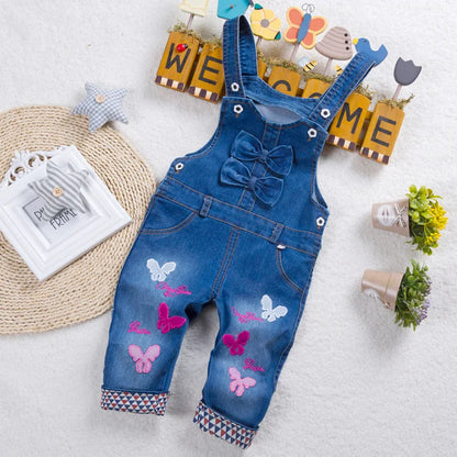 IENENS Mono para niños, ropa para niñas pequeñas, pantalones largos, vaqueros, overoles