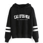 Chándal informal de rayas para mujer de California, sudadera con capucha, pantalón o traje versátil, sencillo, gran oferta, conjuntos urbanos tallas S-3XL