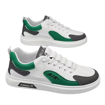Tendencia 2025 Nuevos zapatos de hombre de cuero de moda de caña baja para hombre Zapatos casuales de moda para correr Deportes