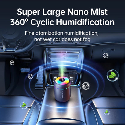 Mini humidificador de aire de 180 ml, difusor de aroma eléctrico USB, purificador de aceites esenciales, generador de niebla de aromaterapia, luces para coche, hogar y dormitorio.