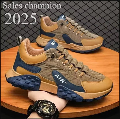 *2025 Zapatillas deportivas casuales y para correr de moda para hombre/Zapatillas deportivas casuales de suela gruesa