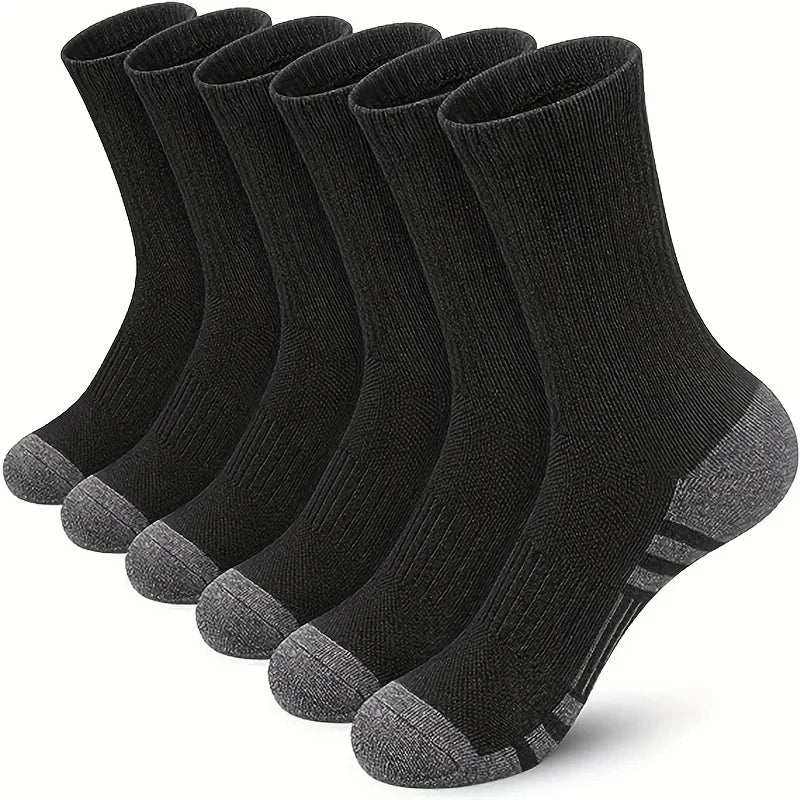 Calcetines deportivos transpirables de fibra de bambú para hombre, de otoño e invierno, con absorción del sudor y desodorantes, para negocios, 10, 5 o 3 pares.