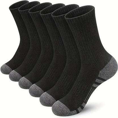 Calcetines deportivos transpirables de fibra de bambú para hombre, de otoño e invierno, con absorción del sudor y desodorantes, para negocios, 10, 5 o 3 pares.