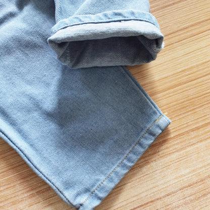 IENENS Mono para niño y niña, ropa para niños pequeños, mono de mezclilla para bebés de 1, 2, 3 y 4 años, primavera y otoño, vaqueros suaves para bebés