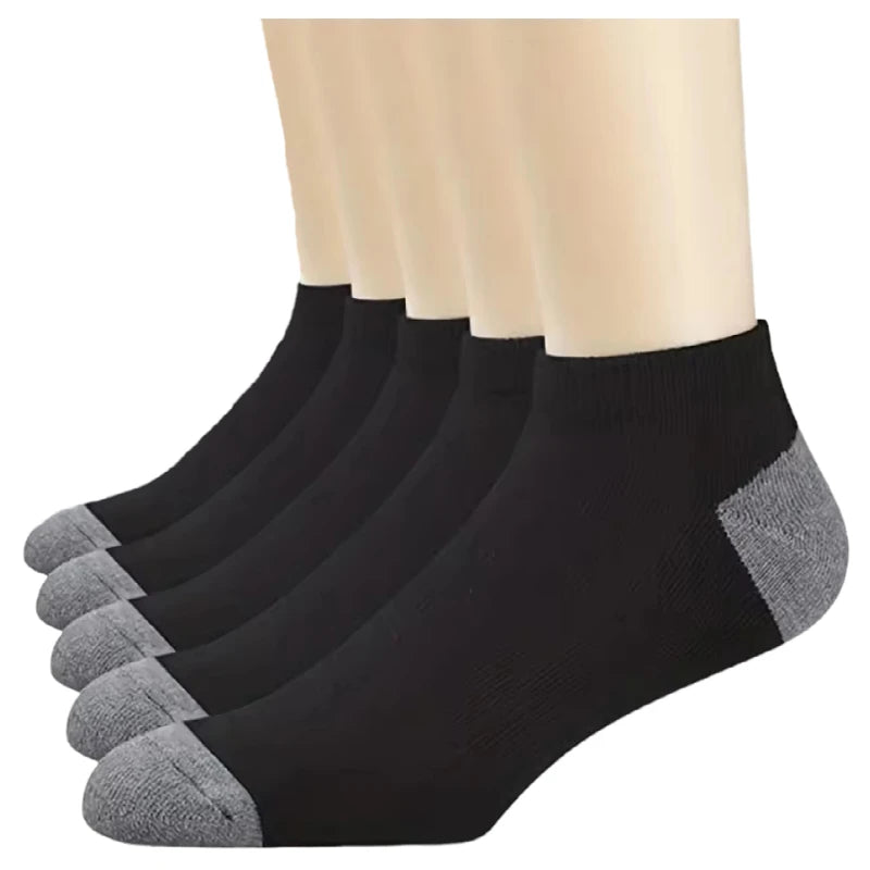 Calcetines deportivos transpirables de fibra de bambú para hombre, de otoño e invierno, con absorción del sudor y desodorantes, para negocios, 10, 5 o 3 pares.