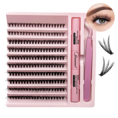 Kit de extensión de pestañas DIY, 200 unidades, para unir y sellar pestañas, herramientas de maquillaje para pegar pestañas, accesorios de pegamento.