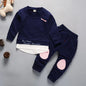 Ropa de primavera y otoño para bebé niña, conjunto de 2 piezas, camiseta y pantalones, chándal informal para niño pequeño