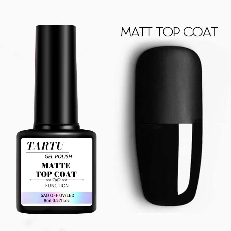 Juego de 1/2/3 piezas de gel funcional para uñas de 8 ml con capa base y capa superior de diamante, acabado mate, remojo para diseño de uñas.