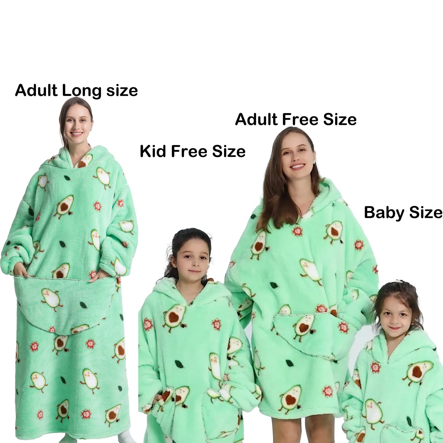 Manta de franela con mangas, sudadera de invierno, jersey de forro polar, manta usable con tiburón gigante, sudadera con capucha para adultos, niños y bebés
