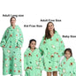 Manta de franela con mangas, sudadera de invierno, jersey de forro polar, manta usable con tiburón gigante, sudadera con capucha para adultos, niños y bebés