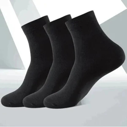 Calcetines deportivos transpirables de fibra de bambú para hombre, de otoño e invierno, con absorción del sudor y desodorantes, para negocios, 10, 5 o 3 pares.