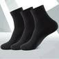 Calcetines deportivos transpirables de fibra de bambú para hombre, de otoño e invierno, con absorción del sudor y desodorantes, para negocios, 10, 5 o 3 pares.