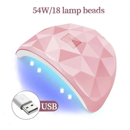 LULAA - Lámpara secadora de uñas de 88 W, luz ultravioleta para uñas, protección ocular, lámpara UV para uñas de gel, secador de esmalte de uñas de gel, herramienta de salón en casa