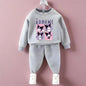 Conjuntos de sudaderas con capucha para niños de Sanrio, otoño y primavera, chándal con estampado de Kuromi para niños y niñas, conjunto de 2 piezas de jersey y pantalón transpirables para niños