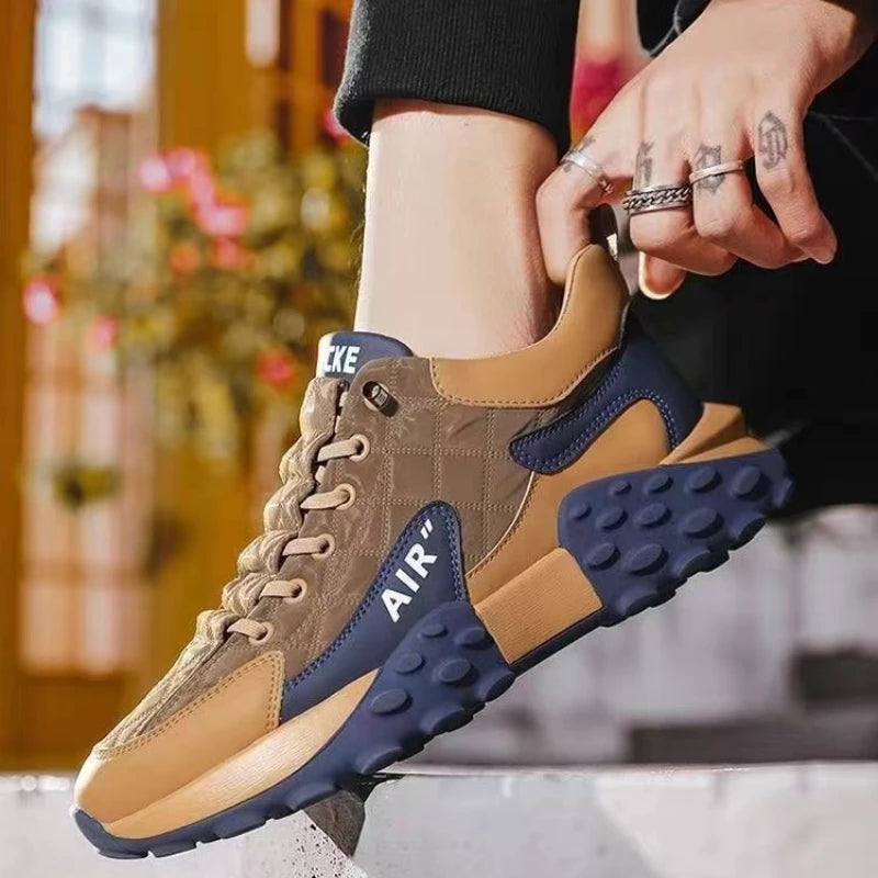 Zapatos deportivos casuales cómodos para hombre, zapatillas de deporte informales, antideslizantes, de alta calidad, para exteriores, primavera y otoño, 2025