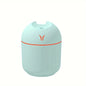 Humidificador portátil de 250 ml con atomizador y doble aroma, difusor de aceites esenciales con USB para coche.