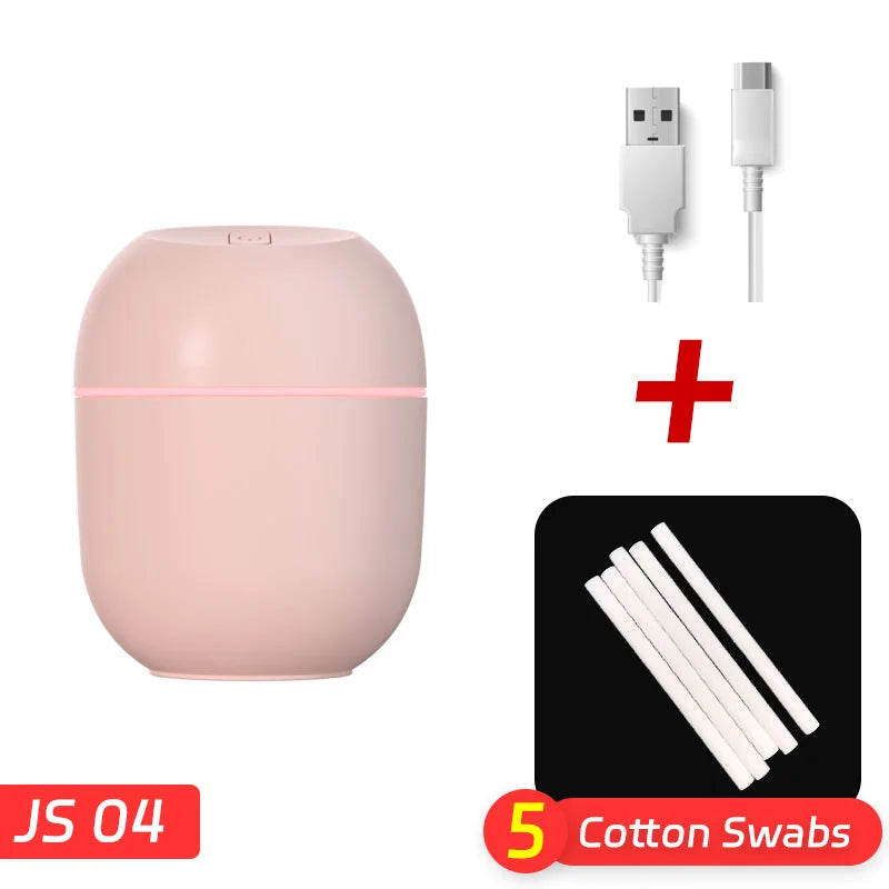 Mini humidificador de aire portátil con forma de gota de agua, USB, de escritorio, para interiores y hogares, silencioso, con atomización de aire.