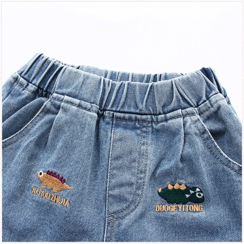 IENENS Pantalones cortos vaqueros casuales para bebés y niñas, ropa para niños de 2 a 8 años, pantalones cortos vaqueros holgados para niños
