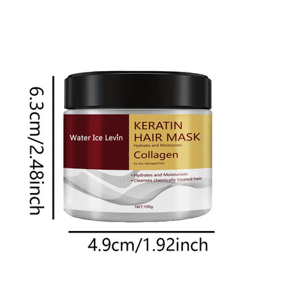 Mascarilla capilar de colágeno y queratina, control de aceite dual, hidratante, acondicionador, suave, alisador, frizz, dañado, reparación, revitalizante, cuidado del cabello