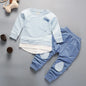 Ropa de primavera y otoño para bebé niña, conjunto de 2 piezas, camiseta y pantalones, chándal informal para niño pequeño