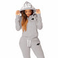 Chándal con capucha para mujer, pantalones deportivos para todas las estaciones, chaqueta deportiva diaria, ropa deportiva para mujer, conjuntos casuales sexis con cremallera para exteriores