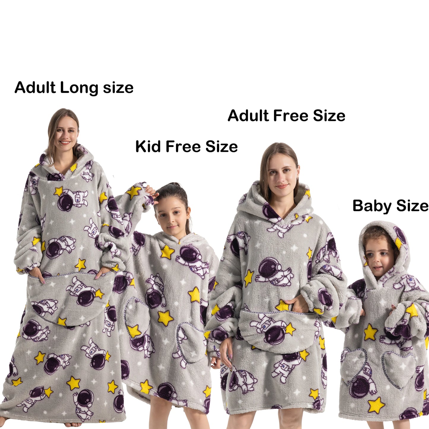 Manta de franela con mangas, sudadera de invierno, jersey de forro polar, manta usable con tiburón gigante, sudadera con capucha para adultos, niños y bebés