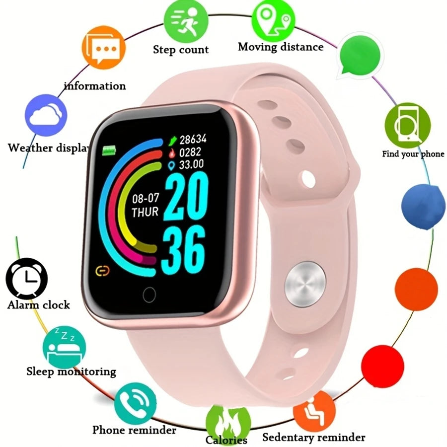 Reloj inteligente para hombre y mujer, pulsera con mensaje, monitor de actividad física, regalo de cumpleaños, reloj electrónico para Xiaomi y Huawei.